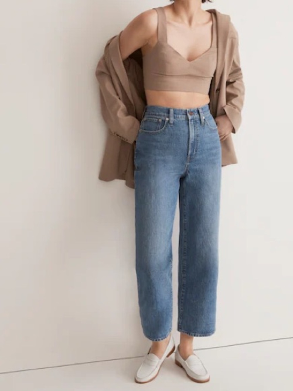 Madewell The Perfect Vintage Wide Leg Crop Jean Size 29